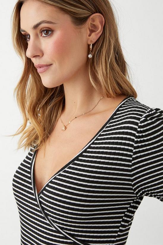 Dorothy Perkins Striped Wrap Top 4