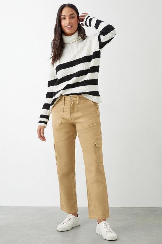 Dorothy Perkins Straight Cargo Trousers 2