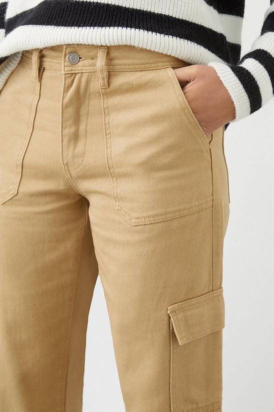 Dorothy Perkins Straight Cargo Trousers 4