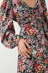 Dorothy Perkins Petite Multi Floral Button Front Mini Dress thumbnail 4