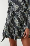Dorothy Perkins Ditsy Floral Ruffle Hem Belted Mini Dress thumbnail 4