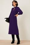 Dorothy Perkins Purple Keyhole Midi Dress thumbnail 1