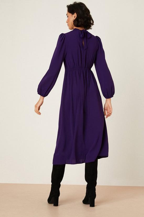 Dorothy Perkins Purple Keyhole Midi Dress 3