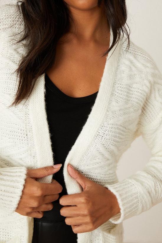 Dorothy Perkins Super Soft Knitted Pointelle Cardigan 4