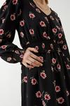 Dorothy Perkins Pink Spaced Floral Shirred Waist Midi Dress thumbnail 5