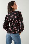 Dorothy Perkins Red Floral Button Tea Blouse thumbnail 3