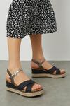 Dorothy Perkins Wide Fit Relly Comfort Wedges thumbnail 1
