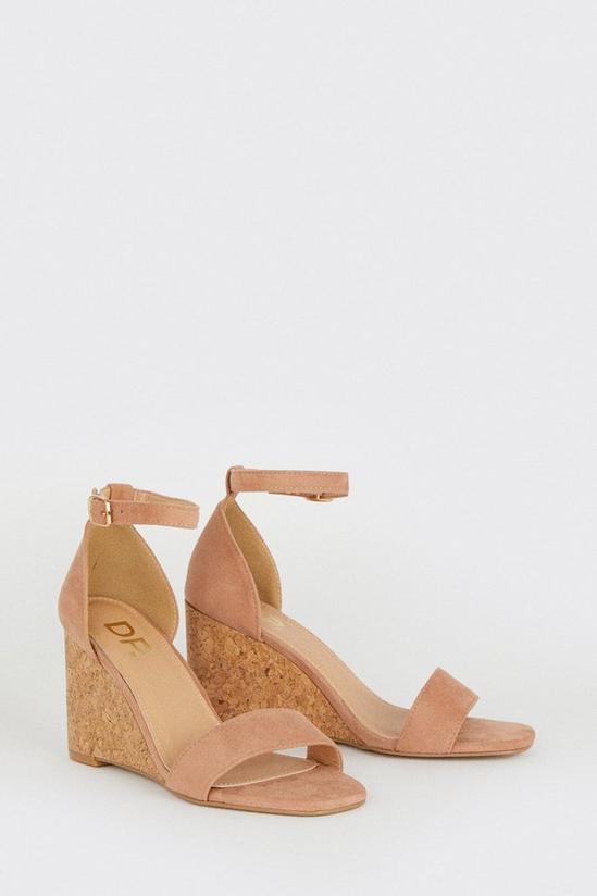 Dorothy Perkins Wide Fit Rocco Barely There Wedges 3