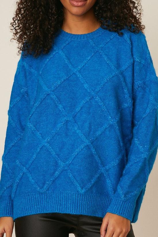 Dorothy Perkins Diamond Stitch Detail Knitted Jumper 4