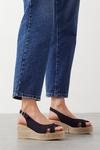 Good For the Sole Good For The Sole: Wide Fit Harriet Peeptoe Slingback Wedges thumbnail 1
