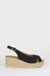 Good For the Sole Good For The Sole: Wide Fit Harriet Peeptoe Slingback Wedges thumbnail 2