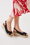 Good For the Sole Good For The Sole: Harriet Peeptoe Slingback Wedges thumbnail 1