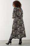 Dorothy Perkins Curve Zebra Keyhole Midi Dress thumbnail 3