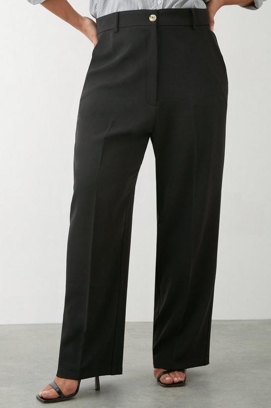 Dorothy Perkins Curve Wide Leg Tailored Trouser 1