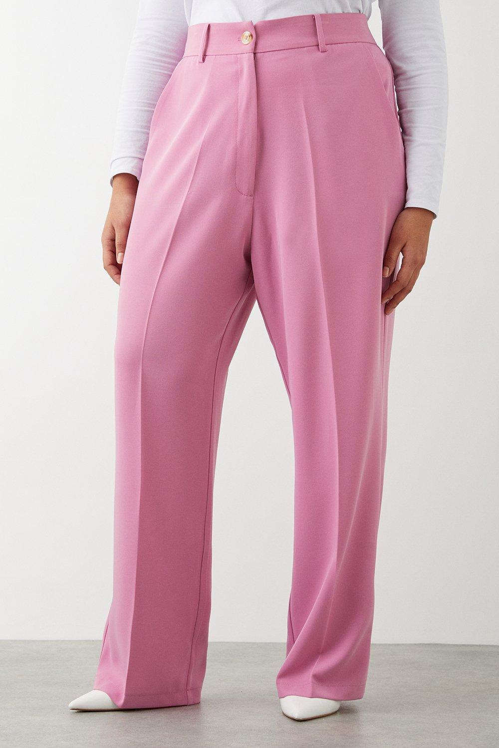 Women’s Curve Wide Leg Tailored Trouser - pink - 24