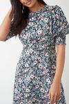 Dorothy Perkins Multi Floral Shirred Cuff Midi Dress thumbnail 4