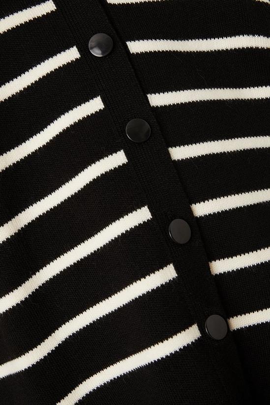Dorothy Perkins Striped Button Through Oversized Cardigan 5