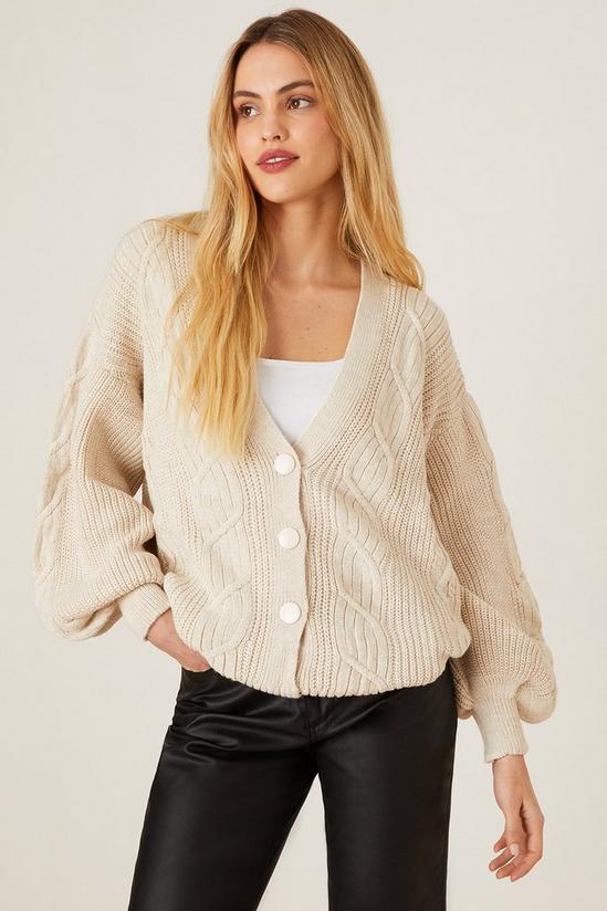 Dorothy Perkins Cable Button Through Cardigan 2