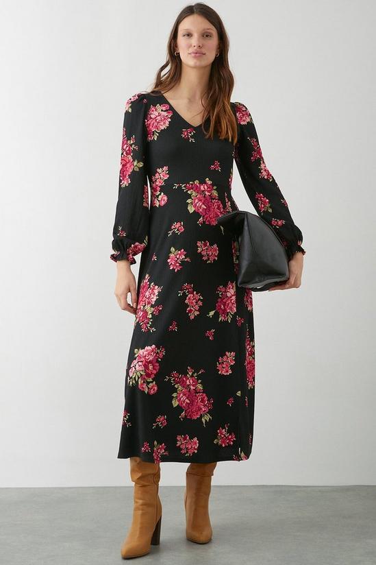 Dorothy Perkins Spaced Floral Midi Dress 1