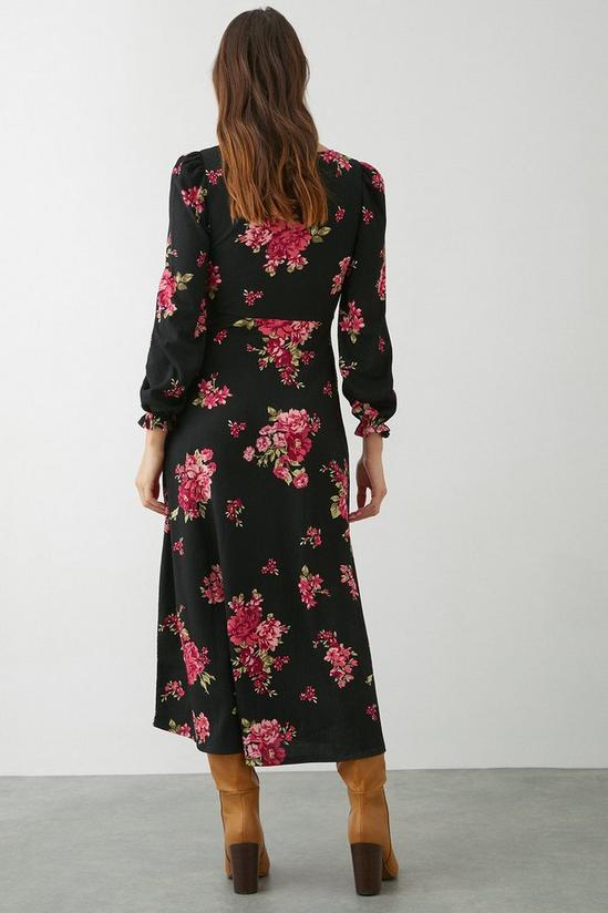 Dorothy Perkins Spaced Floral Midi Dress 3