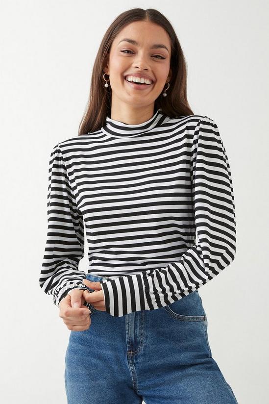 Dorothy Perkins Petite Button Detail Long Sleeve Top 2