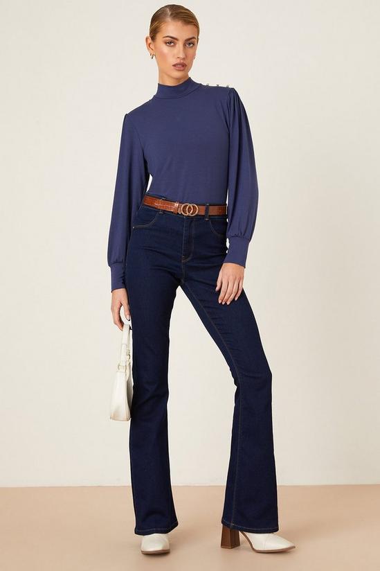 Dorothy Perkins Button Detail Long Sleeve Top 2