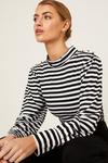 Dorothy Perkins Striped Button Detail Long Sleeve Top thumbnail 4