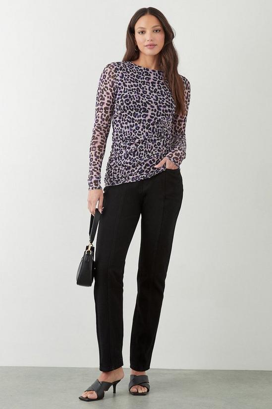 Dorothy Perkins Tall Mesh Fitted Long Sleeve Top 2