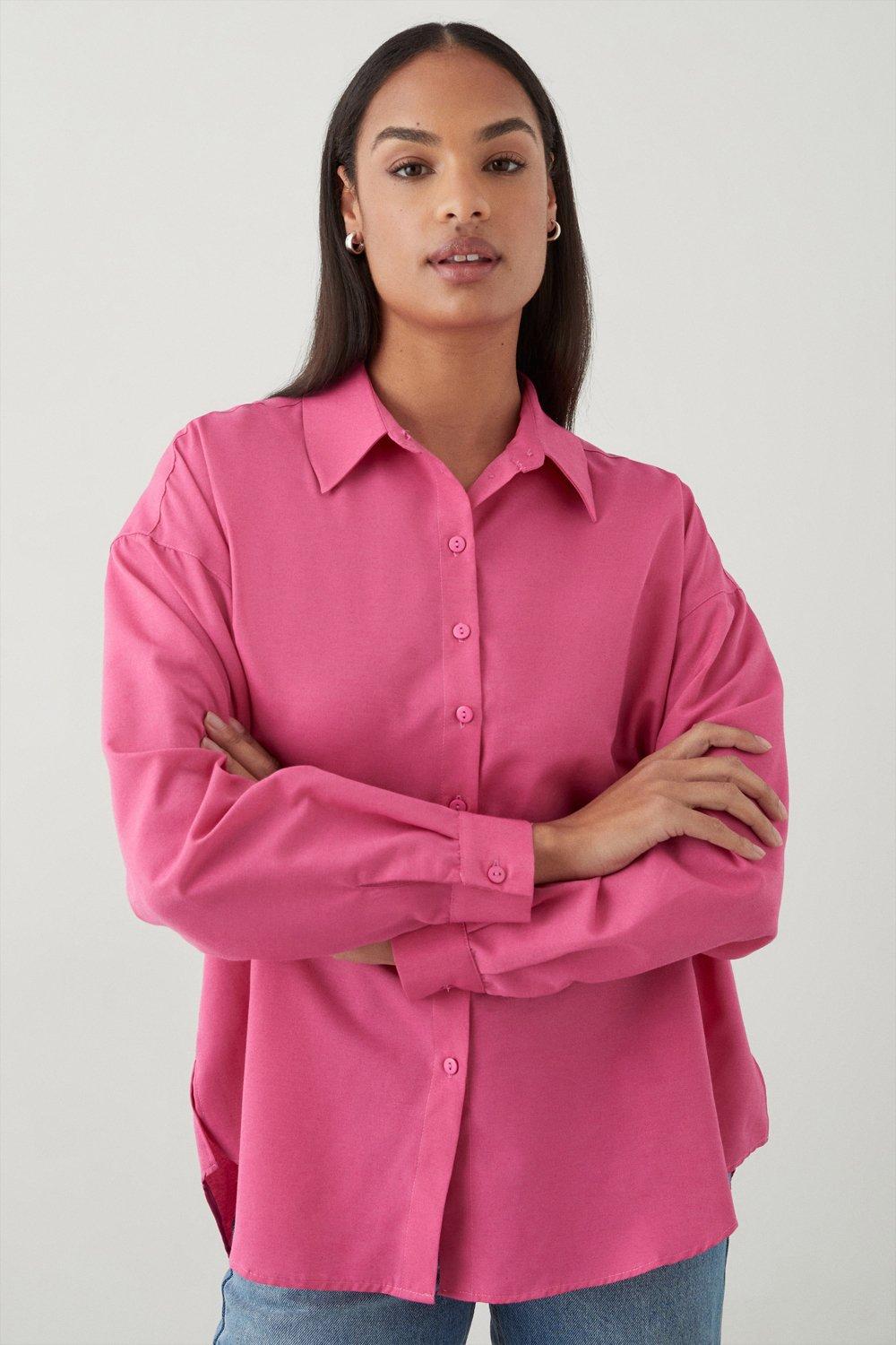Women’s Poplin Shirt - pink - 12