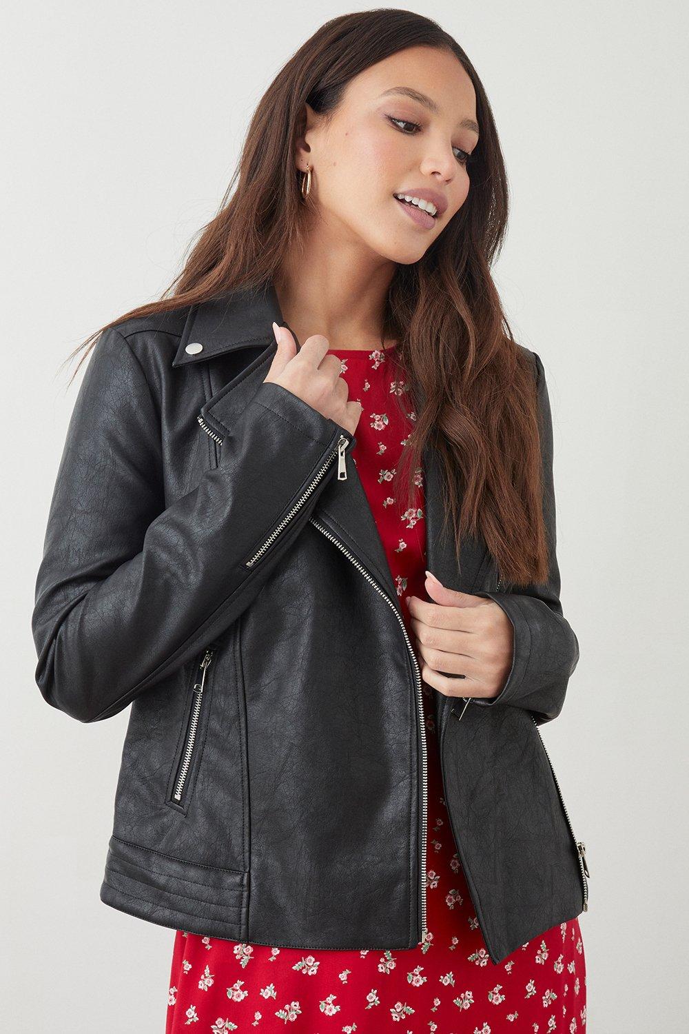 Dorothy perkins tall 2025 leather jacket