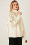 Dorothy Perkins Half Zip Cable Detail Knitted Jumper thumbnail 2