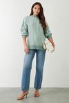 Dorothy Perkins Tall Plaited Cable Jumper With Side Splits thumbnail 2