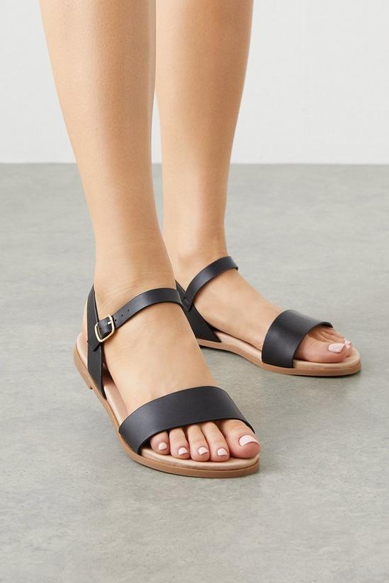 Dorothy Perkins Extra Wide Fit Faye Flat Sandals 1