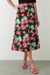 Dorothy Perkins Multi Floral Button Through Midi Skirt thumbnail 2