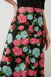 Dorothy Perkins Multi Floral Button Through Midi Skirt thumbnail 4
