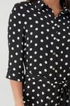 Dorothy Perkins Tall Mono Spot Midi Shirt Dress thumbnail 5