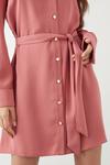 Dorothy Perkins Petite Rose Pink Mini Shirt Dress thumbnail 4