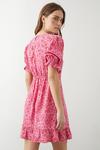 Dorothy Perkins Pink Floral Ruffle Hem Mini Dress thumbnail 3