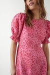 Dorothy Perkins Pink Floral Ruffle Hem Mini Dress thumbnail 4