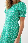 Dorothy Perkins Green Floral Ruffle Hem Mini Dress thumbnail 5
