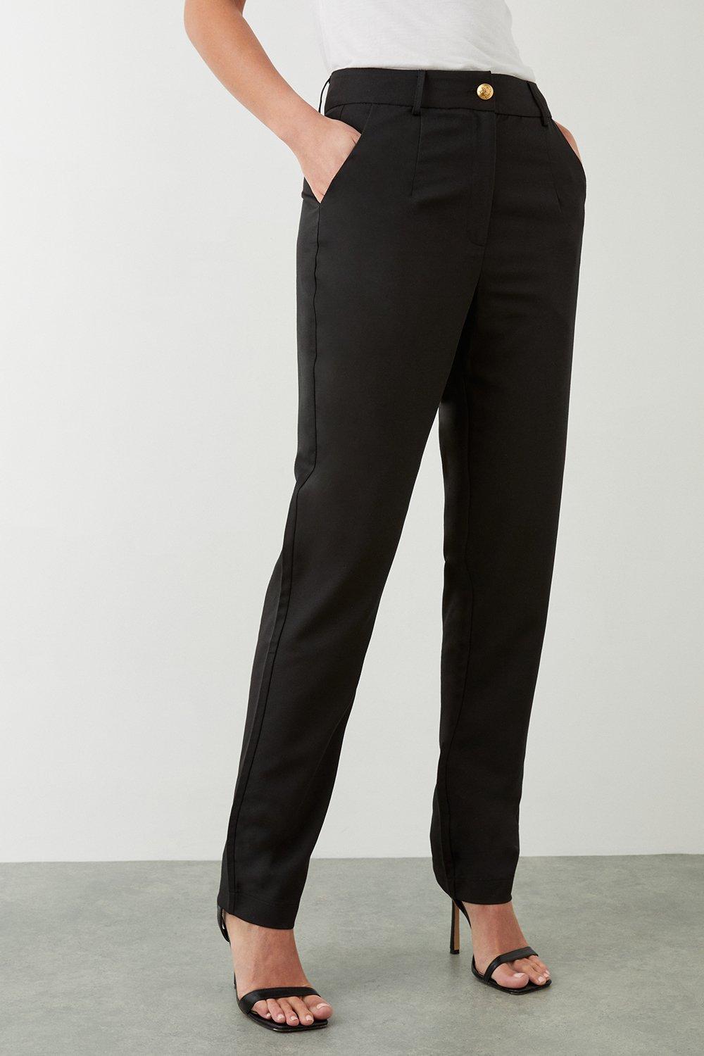 Womens Tall Military Slim Leg Trousers