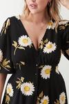 Dorothy Perkins Curve Daisy Floral Button Through Midi Dress thumbnail 4
