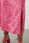 Dorothy Perkins Curve Pink Floral Midi Skirt thumbnail 4