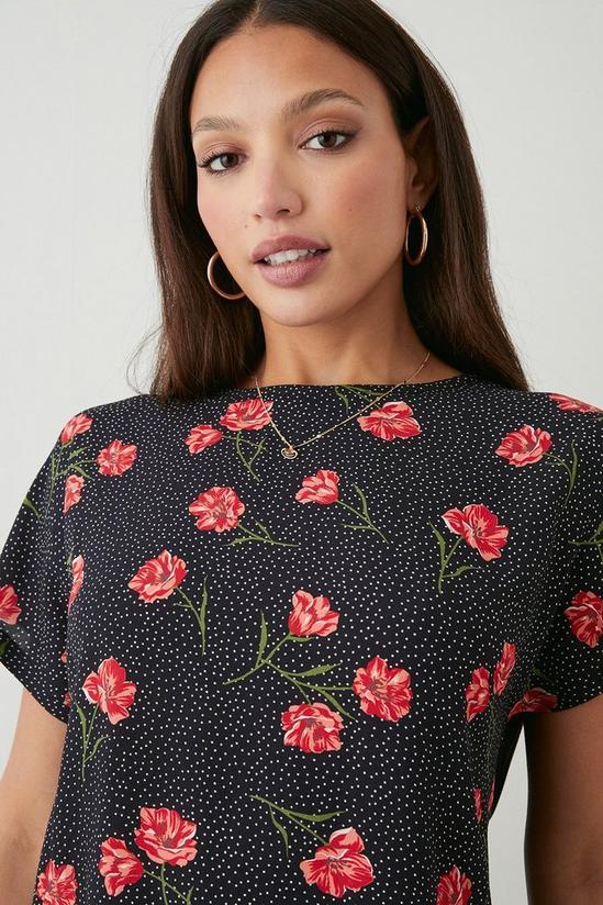 Dorothy Perkins Tall Floral Woven Front Printed Top 4