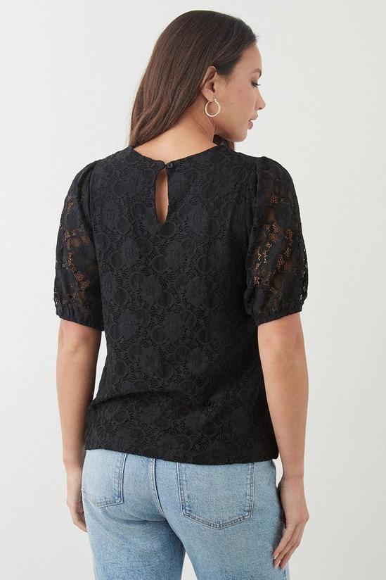 Dorothy Perkins Lace Short Sleeve Top 3