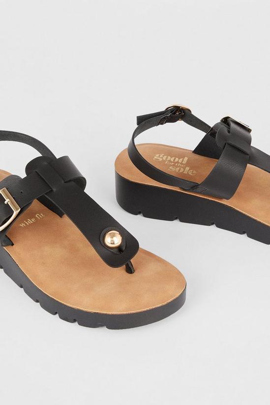 Good For the Sole Good For The Sole: Wide Fit Marista Cross Strap Sandals 4