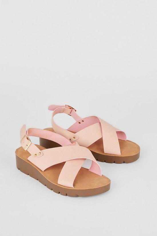 Good For the Sole Good For The Sole: Melissa Wide Fit Cross Strap Sandals 3
