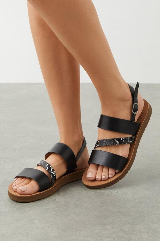 Good For the Sole Good For The Sole: Melody Wide Fit Comfort Sandals 1