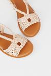 Dorothy Perkins Josey Leather Lattice Flat Sandals thumbnail 4