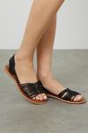 Dorothy Perkins Joyce Leather Knotted Flat Sandals thumbnail 1